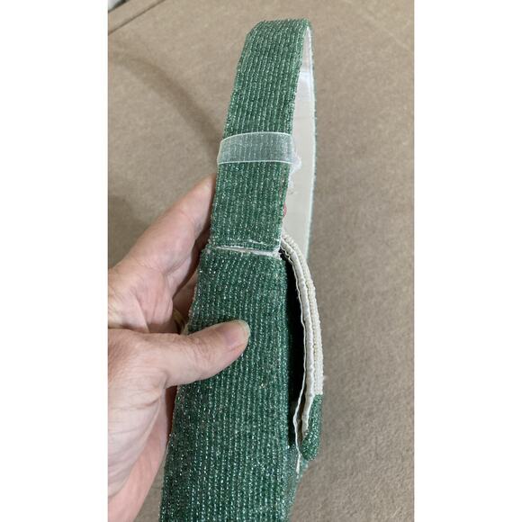 Viral Handcrafted In India Beach Sun Beaded Bag Purse New Aqua Ivory - Picture 3 of 10